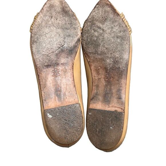 Loeffler Randall Women's Willow Flat with Mignon Knot in Tan Size 7 - Picture 3 of 8
